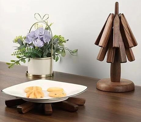 Stylish Wooden Trivets for Hot Dishes
