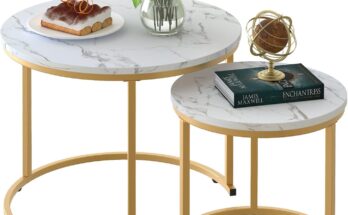Aboxoo Coffee Table Nesting Set: A Stylish Duo for Modern Living